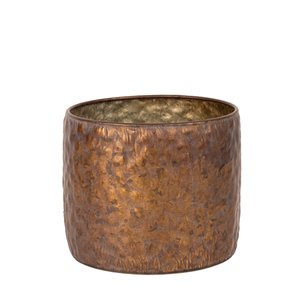 Pot Metaal Antique Copper (Incl. liner) - Ø 17,5 x H 14 cm - afbeelding 1
