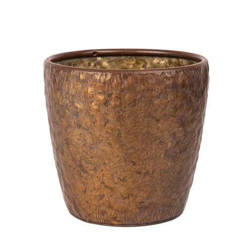 Pot Metaal Antique Copper (Incl. liner) - Ø 19 x H 18 cm - afbeelding 1