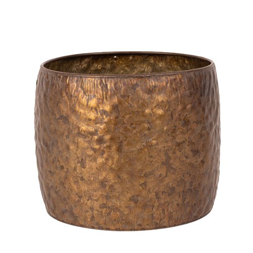 Pot Metaal Antique Copper (Incl. liner) - Ø 21,5 x H 17 cm - afbeelding 1
