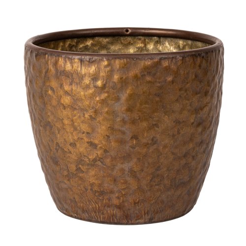 Pot Metaal Antique Copper (Incl. liner) - Ø 23 x H 19 cm - afbeelding 1