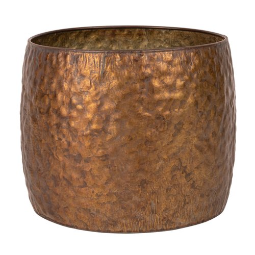 Pot Metaal Antique Copper (Incl. liner) - Ø 25,5 x H 20 cm - afbeelding 1