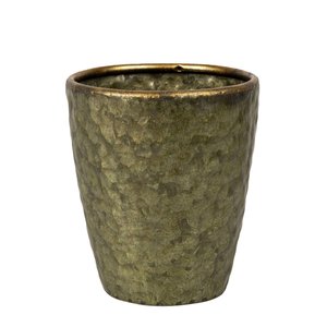 Pot Metaal Antique Gold (Incl. liner) - Ø 15,5 x H 17 cm - afbeelding 1