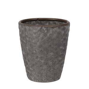 Pot Metaal Antique Grey (Incl. liner) - Ø 15,5 x H 17 cm - afbeelding 1