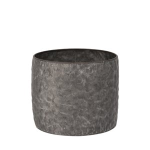 Pot Metaal Antique Grey (Incl. liner) - Ø 17,5 x H 14 cm - afbeelding 1