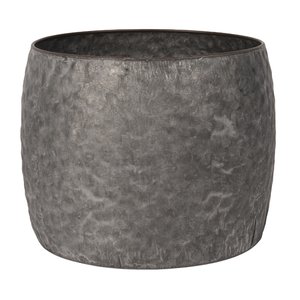 Pot Metaal Antique Grey (Incl. liner) - Ø 25,5 x H 20 cm - afbeelding 1