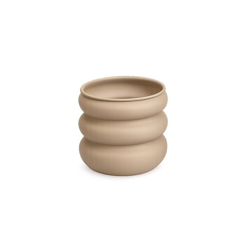 Pot Metaal - D20xH18cm Lichtbruin