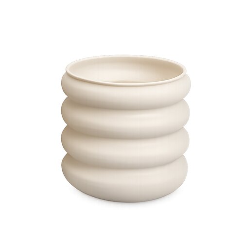 Pot metaal D25xH22-cm Creme