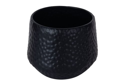 Pot Metaal Rustique Black - H 11 x D 13 cm