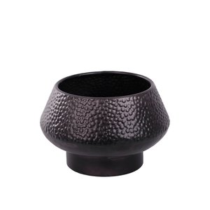 Pot Metaal Rustique Black - H 17,3 x D 26 cm - afbeelding 1