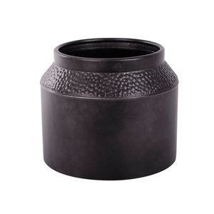 Pot Metaal Rustique Black - H 18,5 x D 23 cm - afbeelding 1