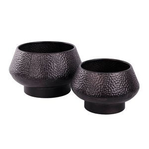 Pot Metaal Rustique Black - H 20,5 x D 32 cm - afbeelding 3