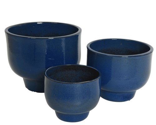 Pot Mila Blauw - Ø 32 x H 26 cm - afbeelding 3