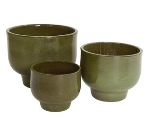Pot Mila Groen - Ø 50 x H 40 cm - afbeelding 2