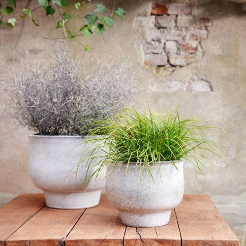 Pot Mila Wit - Ø 50 x H 40 cm - afbeelding 3