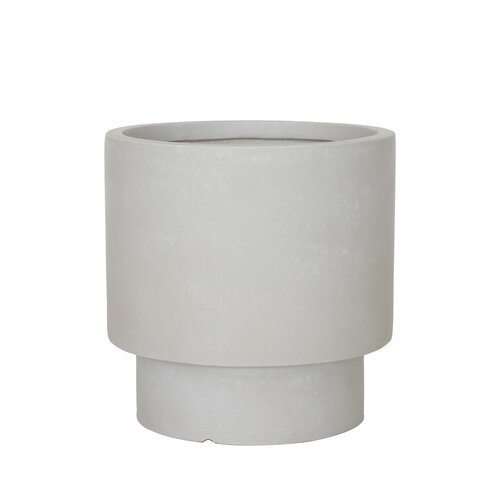 Pot Modern Rond Fibre Clay D 37 X H 37 Cm Beige