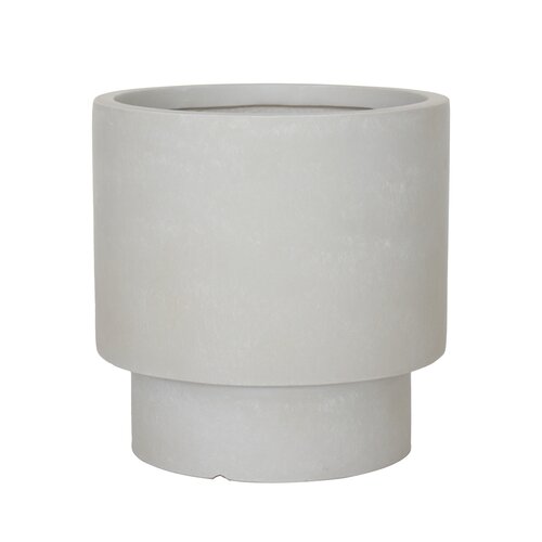 Pot Modern Rond Fibre Clay D 44 X H 44 Cm Beige