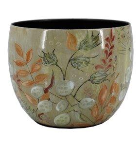 Bloempot Molyvos Jet Home met bloemen - D 7 x H 6 cm