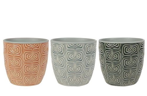 Pot Nienke spring D14 H13 3 assorti