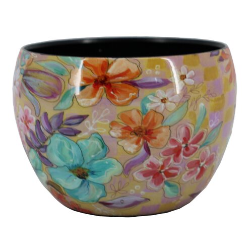 Bloempot Pella Jet Home met bloemen - D 7 x H 6 cm