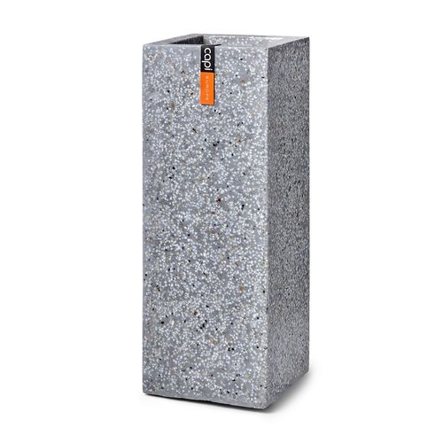 Pot rechthoek 35x35x78 special grijs