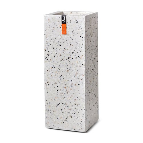 Pot rechthoek 35x35x78 special ivoor