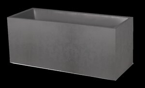 Pot rechthoek Basalt - 99,5x39,5x43,5cm Antraciet - afbeelding 1