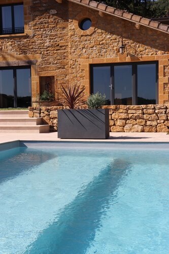 Pot rechthoek Basalt - 99,5x39,5x60cm Antraciet - afbeelding 2
