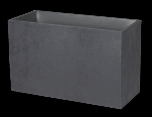 Pot rechthoek Basalt - 99,5x39,5x60cm Antraciet - afbeelding 1