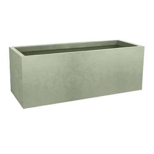 Pot rechthoek Basalt Up - 79,5x29,5x29,5cm Amandelgroen - afbeelding 2