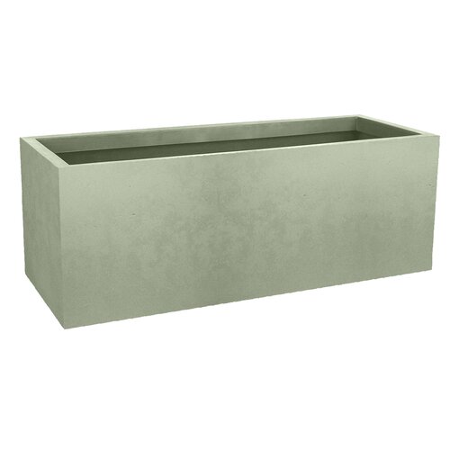 Pot rechthoek Basalt Up - 79,5x29,5x29,5cm Amandelgroen - afbeelding 1