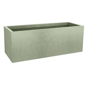 Pot rechthoek Basalt Up - 79,5x29,5x29,5cm Amandelgroen - afbeelding 1