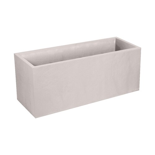 Pot rechthoek Volcania - 99,5x39,5x43,5cm Beige kalksteen - afbeelding 1