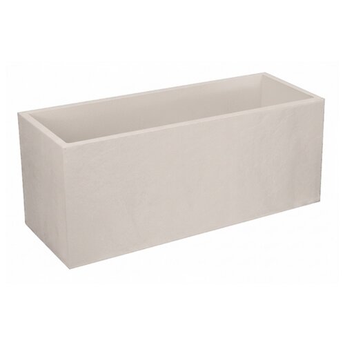 Pot rechthoek Volcania - 99,5x39,5x43,5cm Beige kalksteen - afbeelding 2