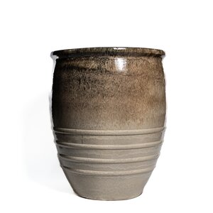Pot Rings Rond - D71xH59cm Zwart/Crème - afbeelding 1
