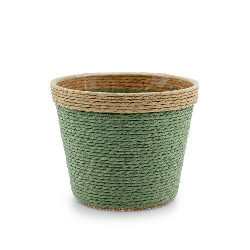 Pot Rope rond groen - D 12 x H 10,5 cm