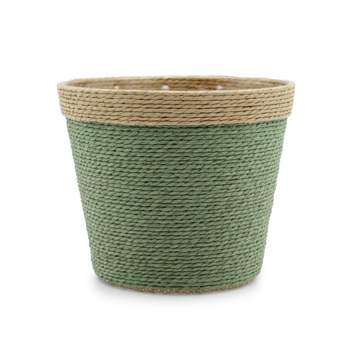 Pot Rope rond groen - D 15,5 x H 13 cm