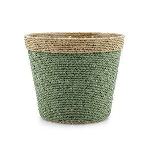 Pot Rope rond groen - D 15,5 x H 13 cm