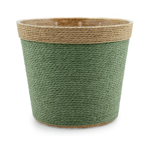 Pot Rope rond groen - D 18 x H 15 cm