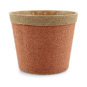Pot Rope rond oranje - D 18 x H 15 cm