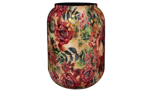 Pot rose rouge d46 h62
