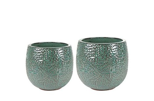 Pot S2 Marly ocean green D54 H48