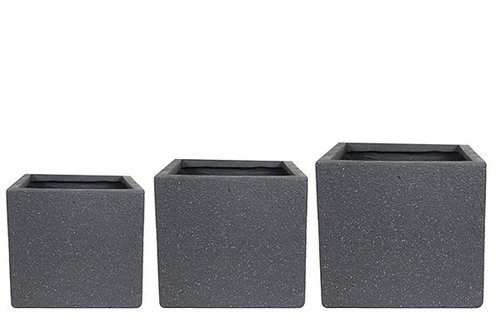 Pot S3 Ivo zwart D35x35 H32