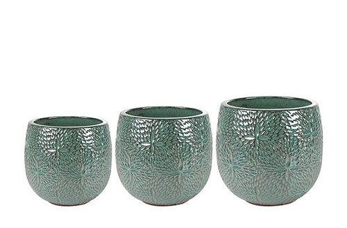 Pot S3 Marly ocean green D41 H38
