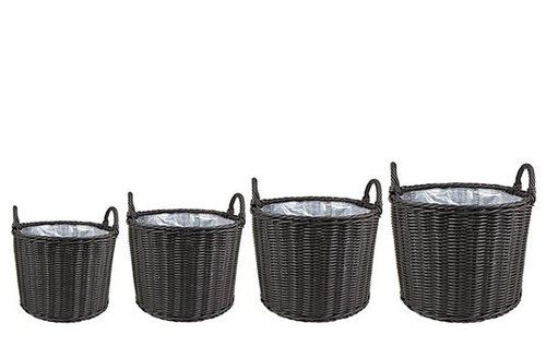 Pot S4 Paula donkerbruin D45 H43