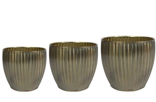Pot set van 3 Katy silver D21 H16