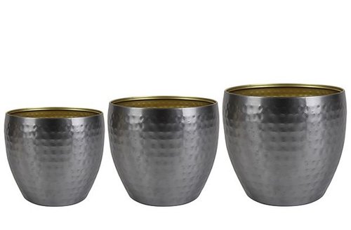 Pot set van 3 Kody zinc D21 H16