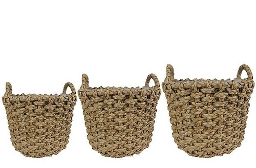 Pot set van 3 Lucy naturel D42 H29