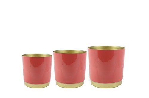 Pot set van 3 Minou fuchsia D24 H23