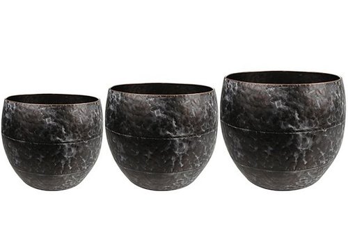 Pot set van 3 Thomas bruin D39 H32