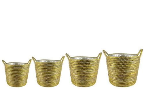 Pot set van 4 Yasmijn geel D47 H37